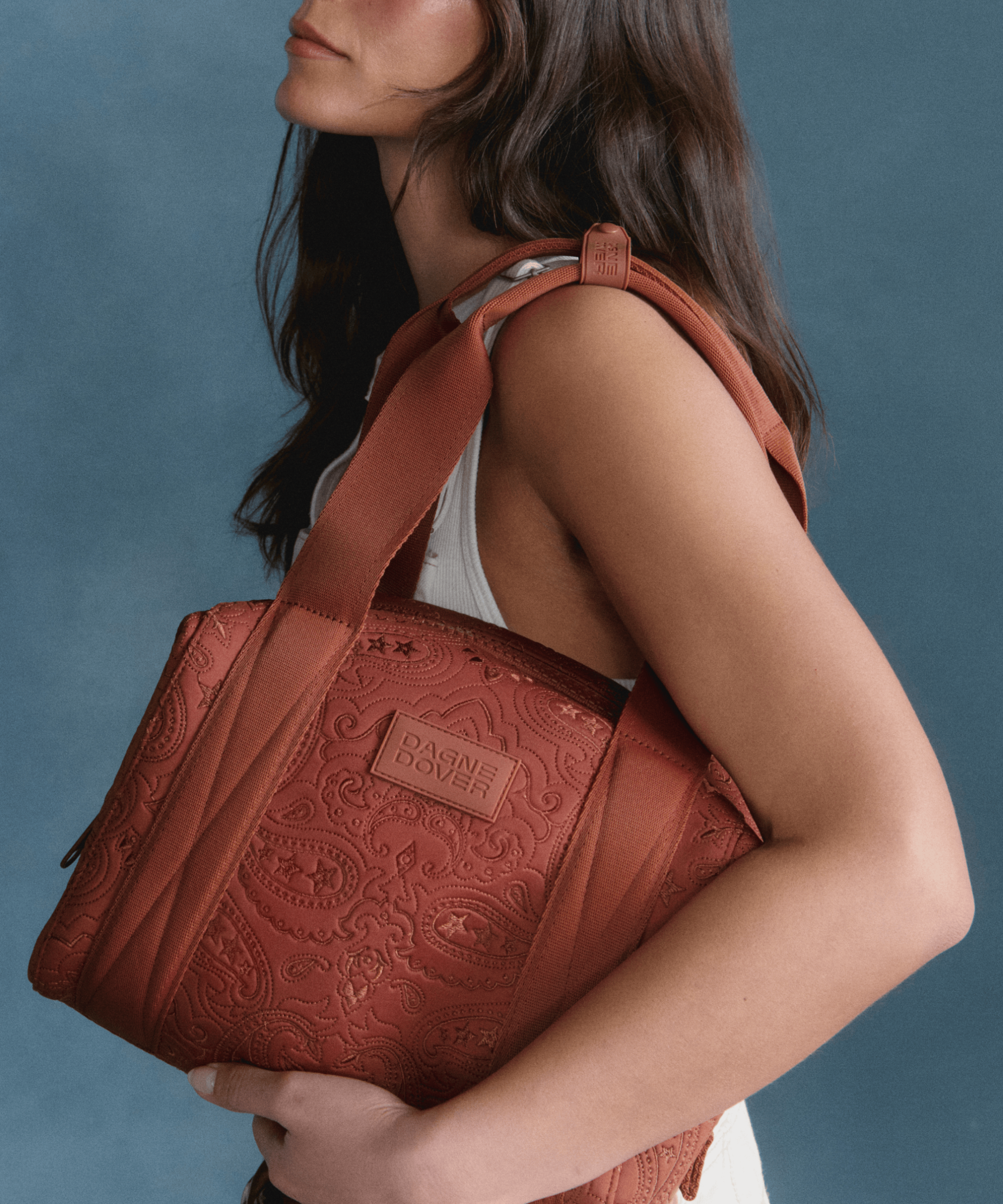 Landon Carryall in Sweet Tea Paisley. Small - Image 8