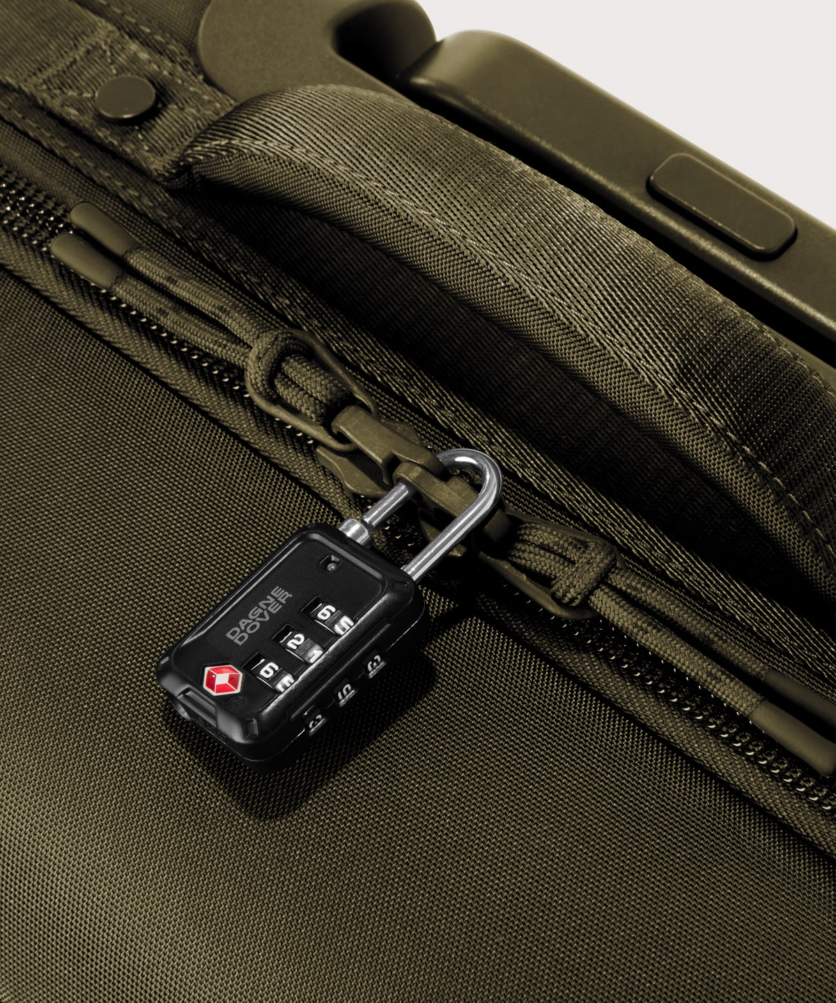 Sydney Checked Luggage in Dark Moss. Larger - 28.5 inch - Image 8